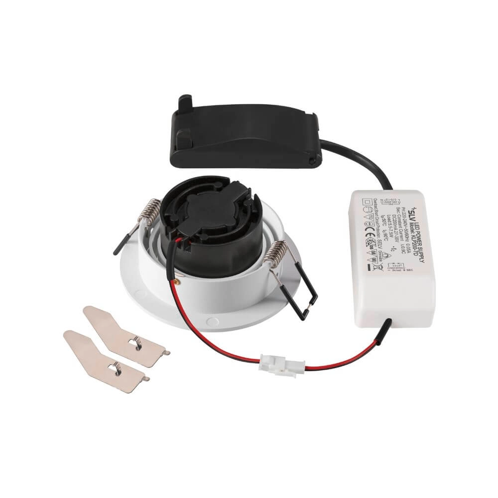 Spot LED rond New Tria 75 blanc - 2700K - 705lm - 38g SLV 4024163277662