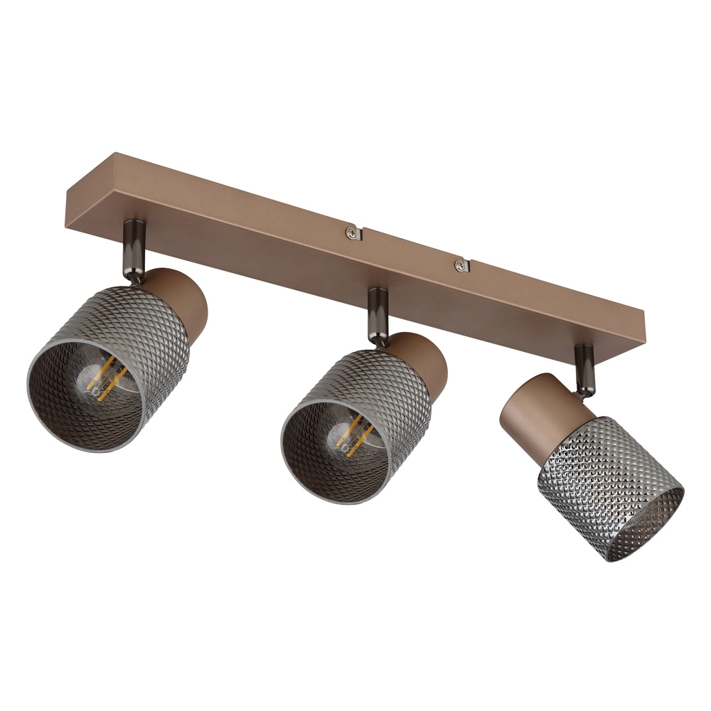 Lampe de plafond Satella 3 café brun clair Globo 9007371462575