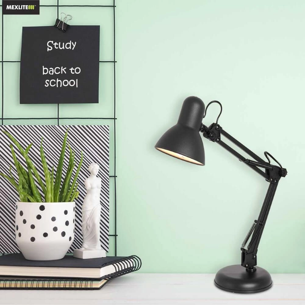 Lampe de bureau rétro Study noir mat Steinhauer 8712746167108