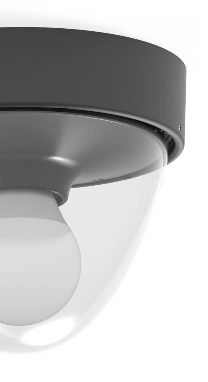 Plafonnier noir Nook pour l'extérieur Lyora 5903139797894