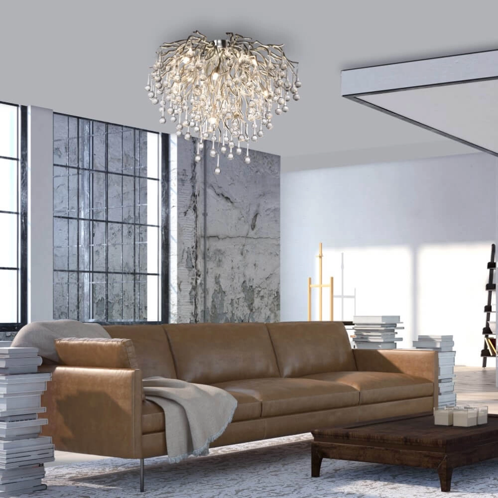 Lustre Icicle métal 50cm Paul Neuhaus 4012248352090