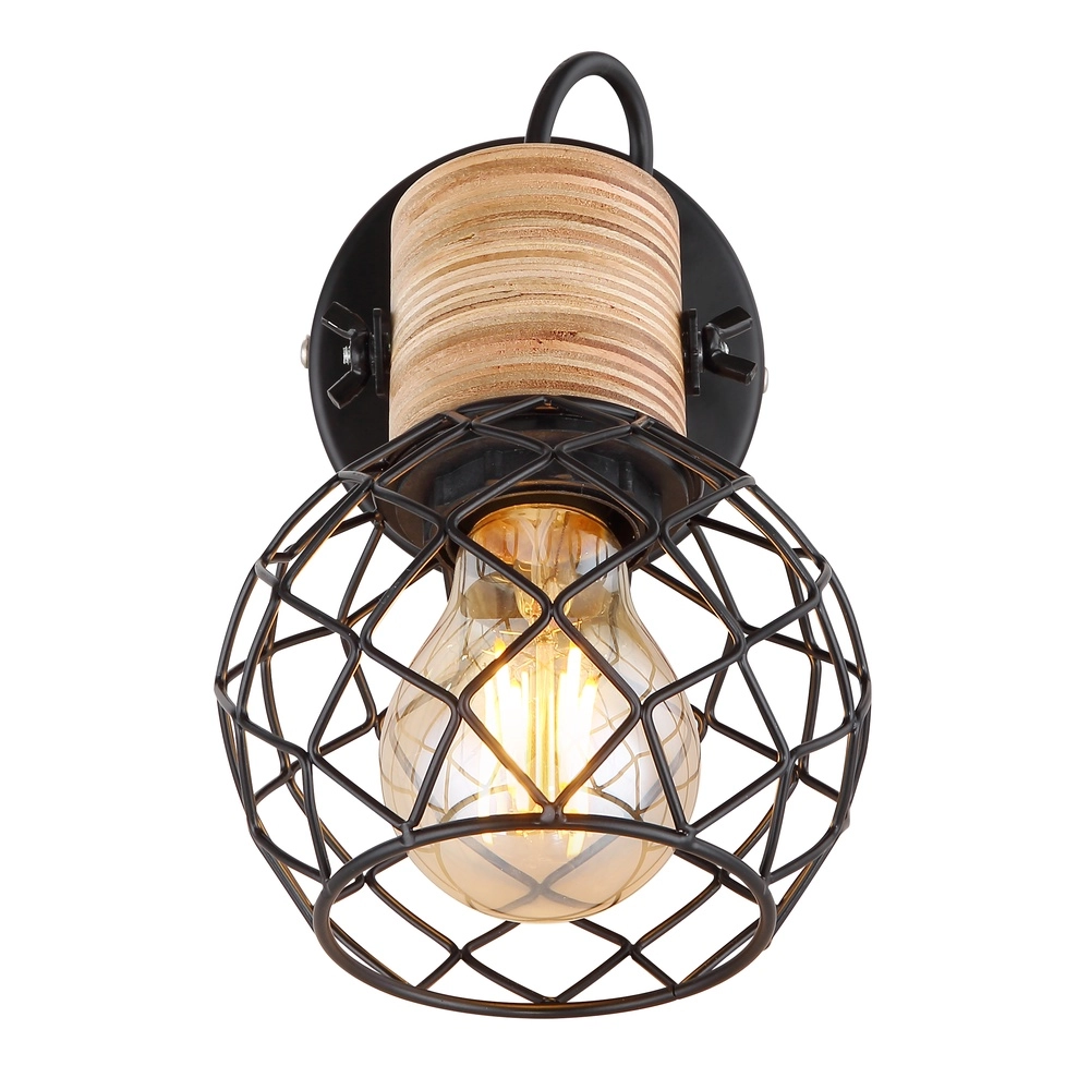 Lampe murale Lacky Noir Globo 9007371429356