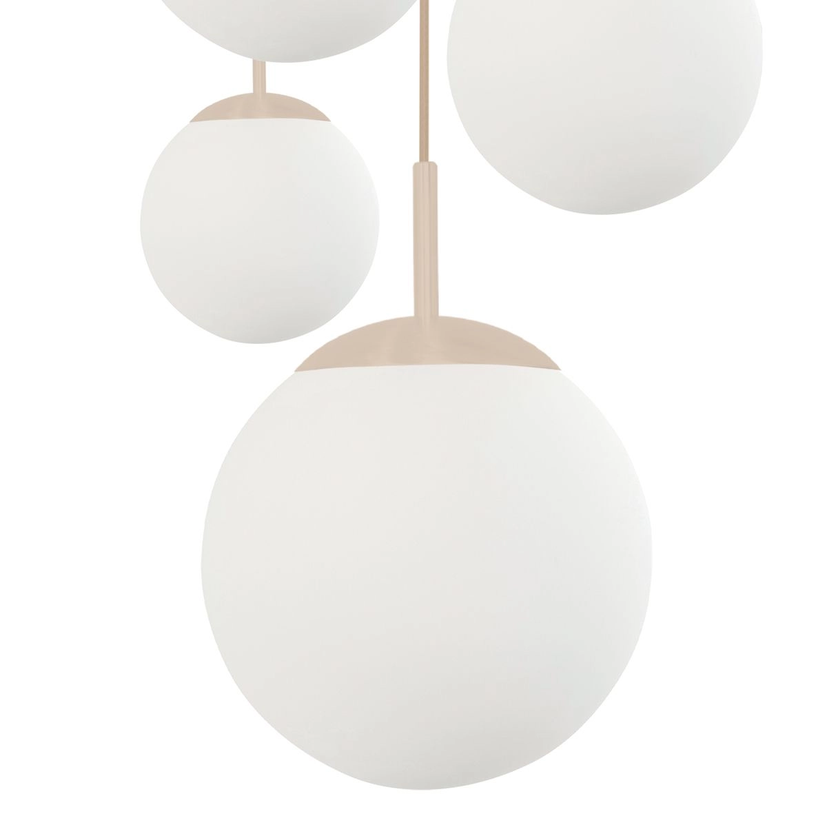 Lampe suspendue vide à 5 lumières Bollique Sable avec verre opale Steinhauer 8712746187182