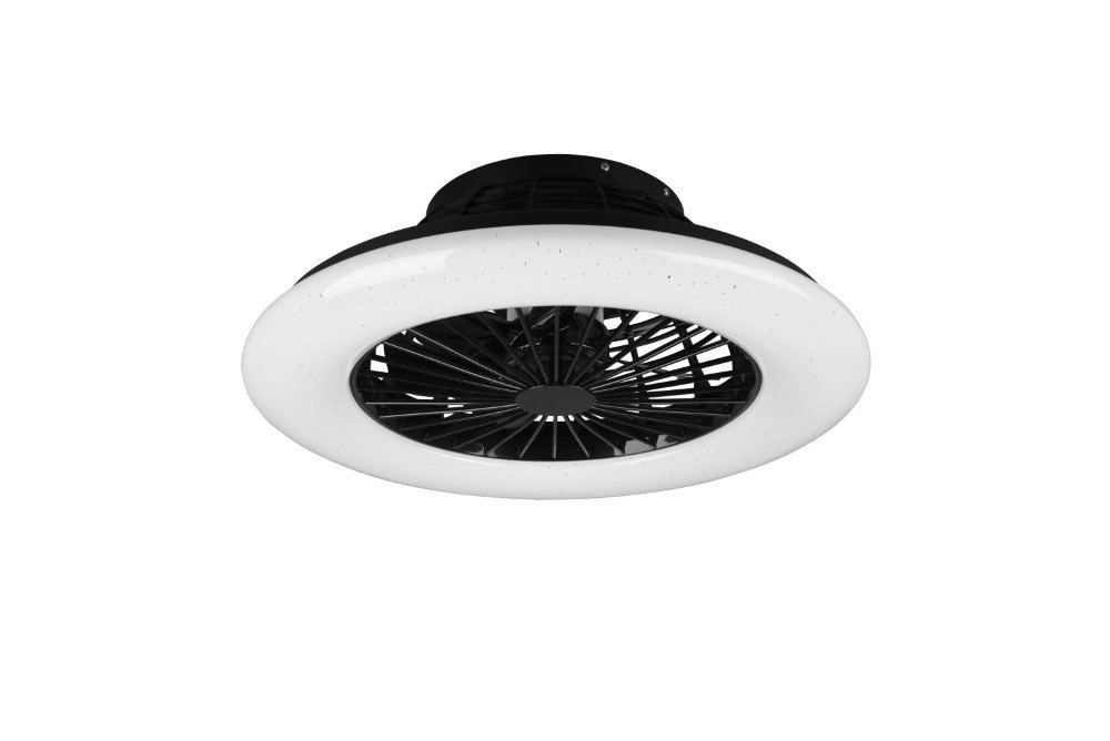 Ventilateur de plafond noir Stralsund Trio 4017807491098