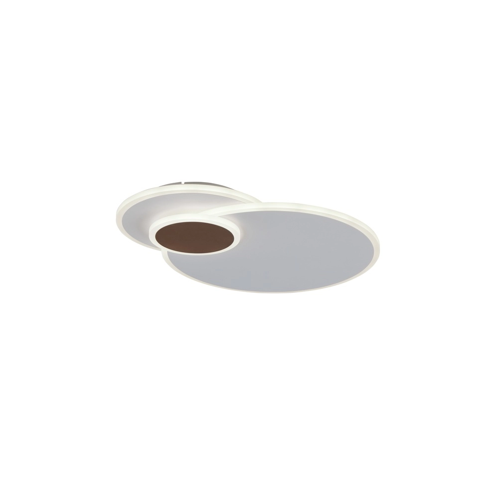 Lampe de plafond ronde Serea Blanc Trio 4017807703801