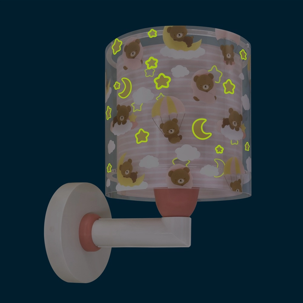 Applique murale chambre d’enfant Baby Teddy rose Dalber 8420406415796