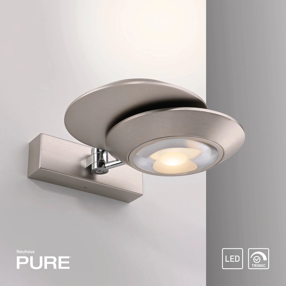 Lumière murale LED 2L Pure Oculis Gris diamant Paul Neuhaus 4012248397022