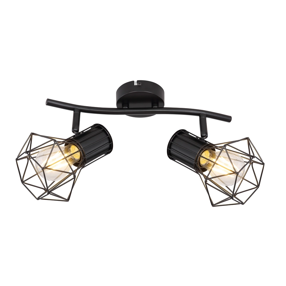Lampe de plafond Priska 2-noir clair Globo 9007371400171
