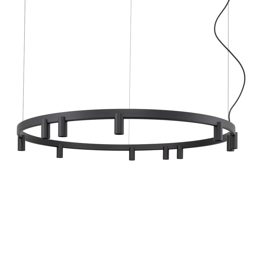 Lampe pendante de conception Fourty noir Ø 116cm
