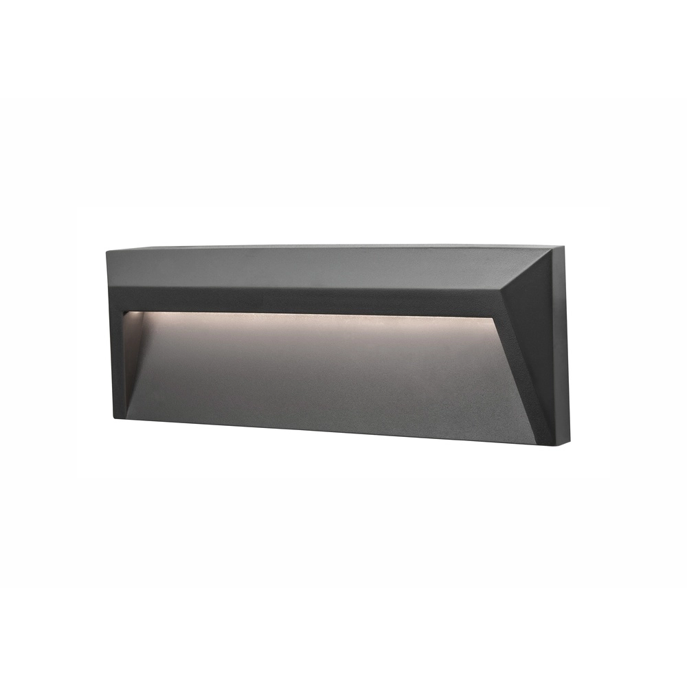 Applique murale Luton rectangle 23cm gris Applique murale Luton rectangle 23cm gris