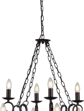 Grand lustre antique Cartwheel Ø 89cm Searchlight 5053423158723