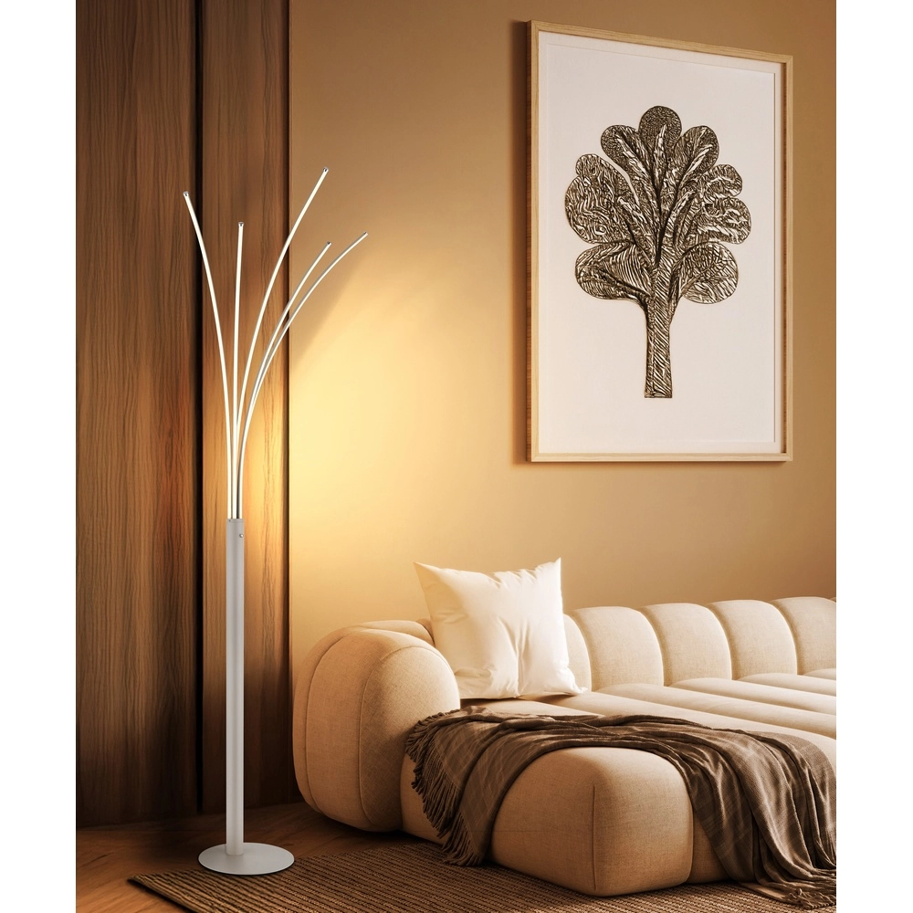 Lampadaire de conception Bizzy brun sable Globo 9007371578405