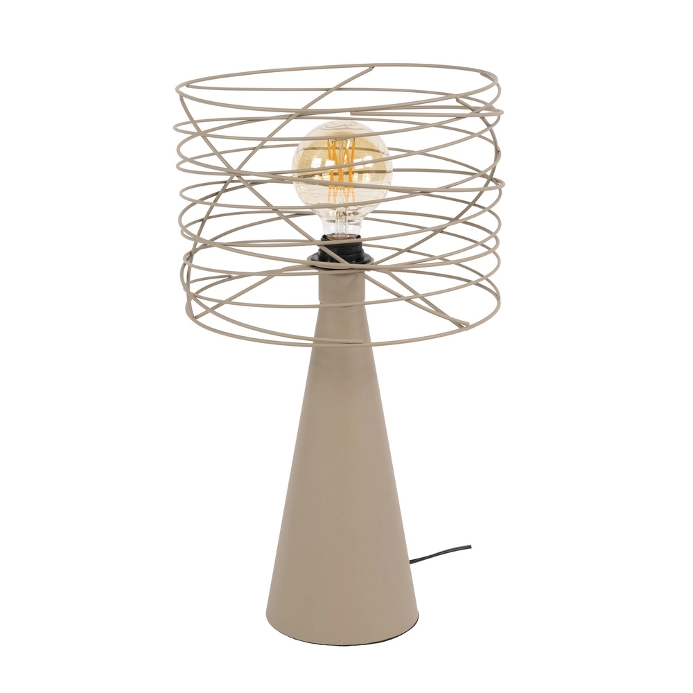 Lampe de table en sable Curl avec capuchon de fil Lyora 8716803512504