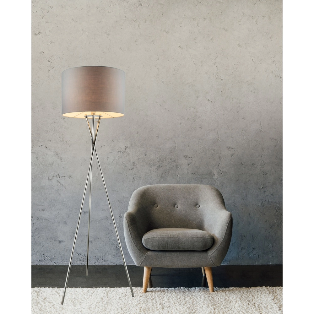 Lampe sur pied trépied Gustav Chrome Globo 9007371328840