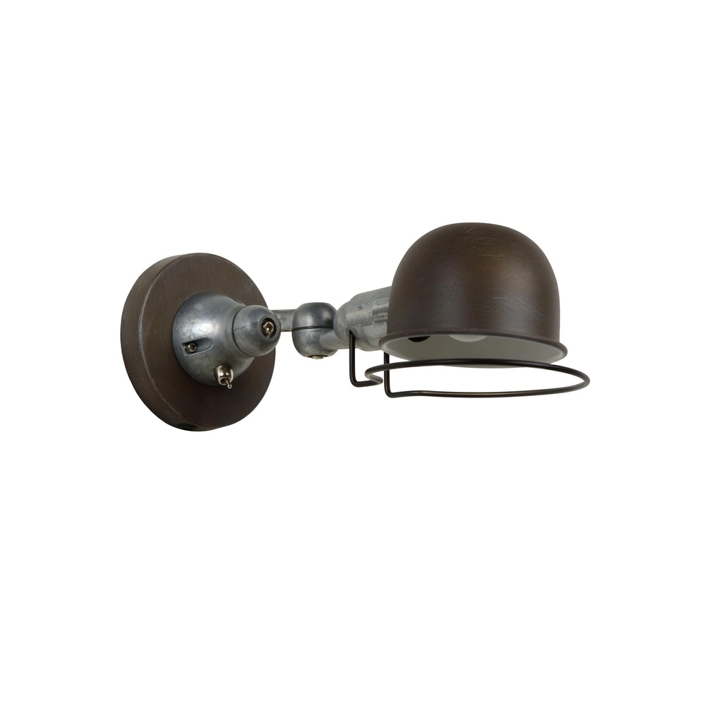 Lampe murale classique Honore Brun rouille