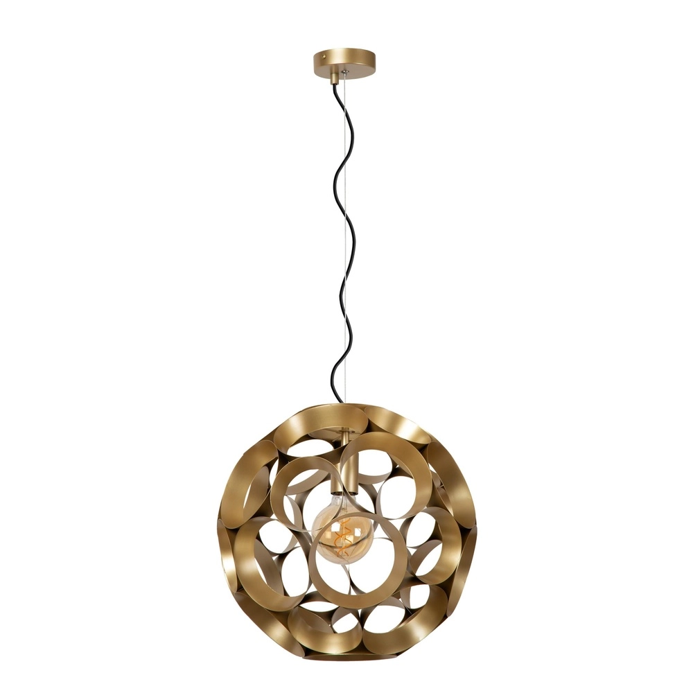 Lampe pendante unique Hannelore Ø 40 cm d’or