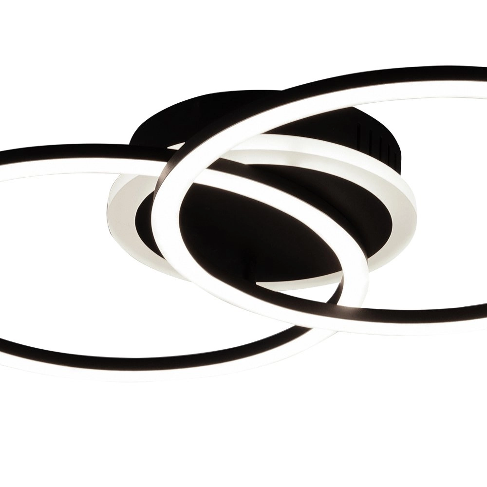 Plafonnier noir Venida Trio 4017807445053