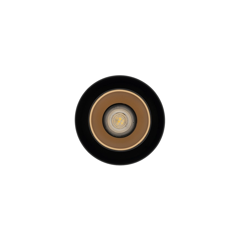 Lampe pendante moderne Point Duo noir avec or Ø 13cm Lyora 5903139115117
