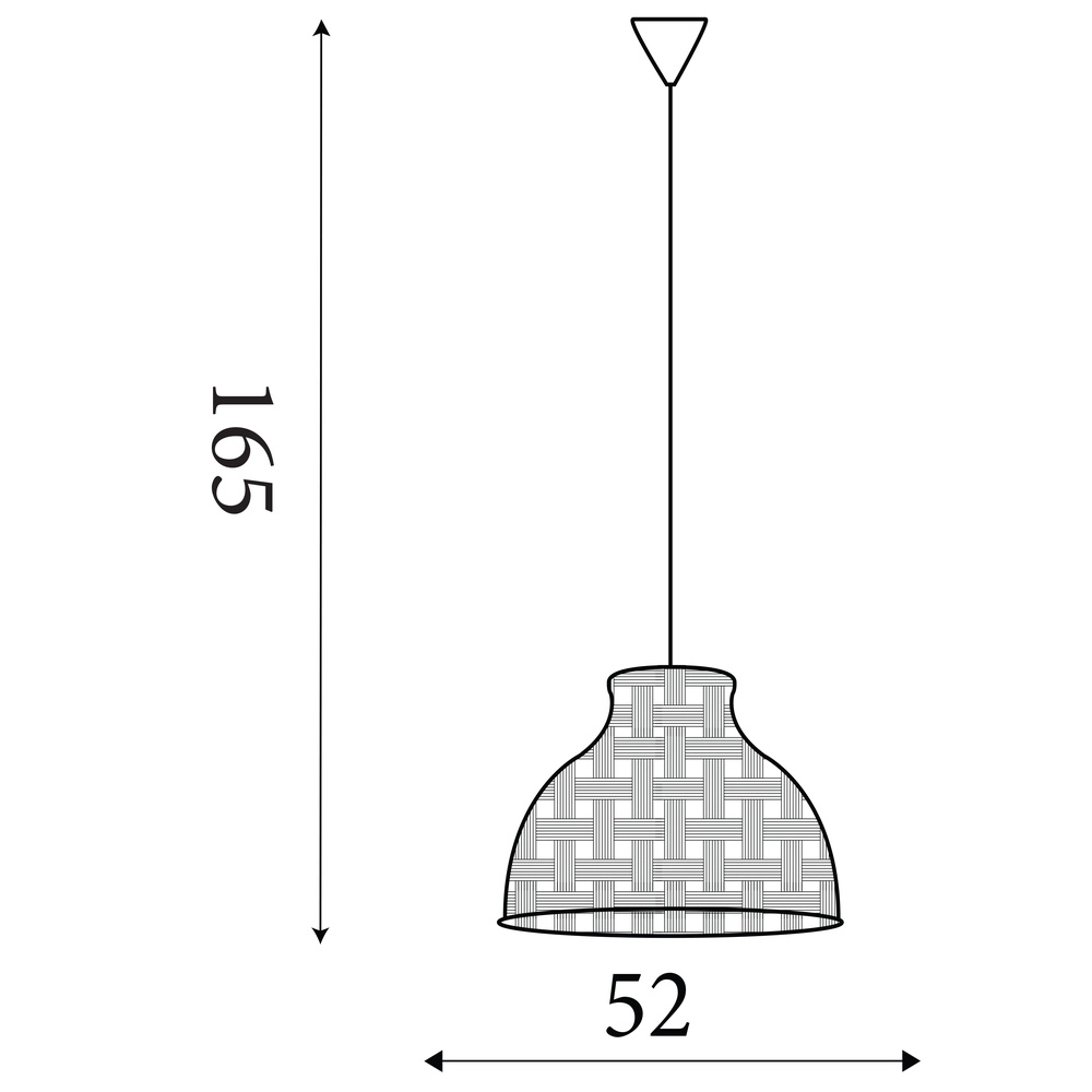 Suspension scandinave Bali Ø 52cm Searchlight 5053423306667