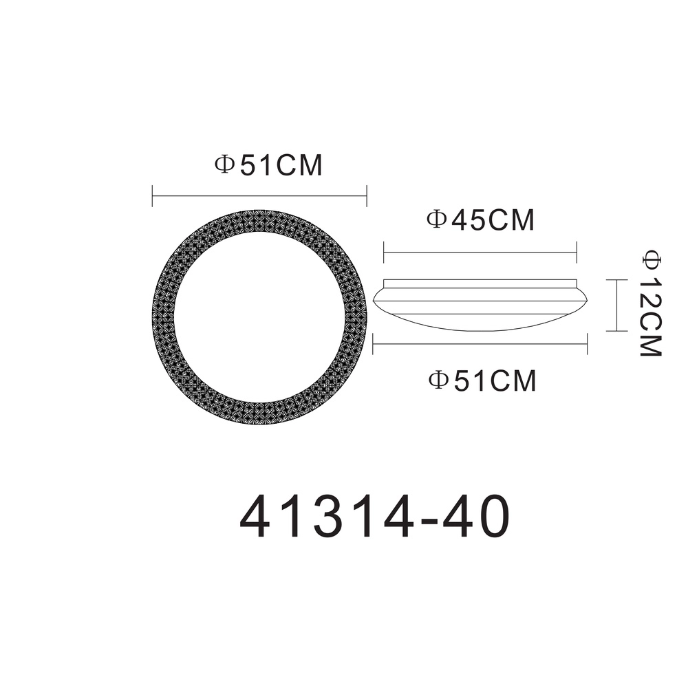 Éclairage de plafond Ronja Ø 50,5 cm Globo 9007371365807
