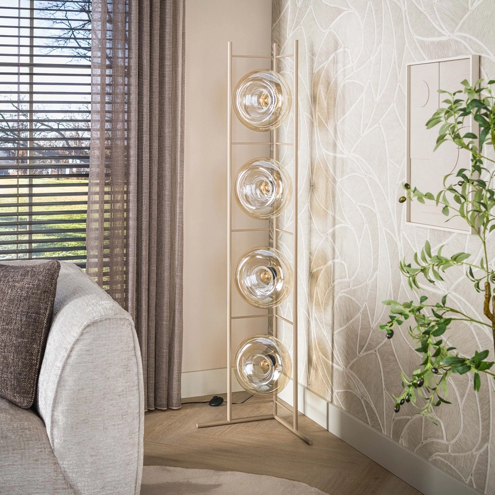 Lampadaire moderne Soll brun sable Lyora 8716803514706