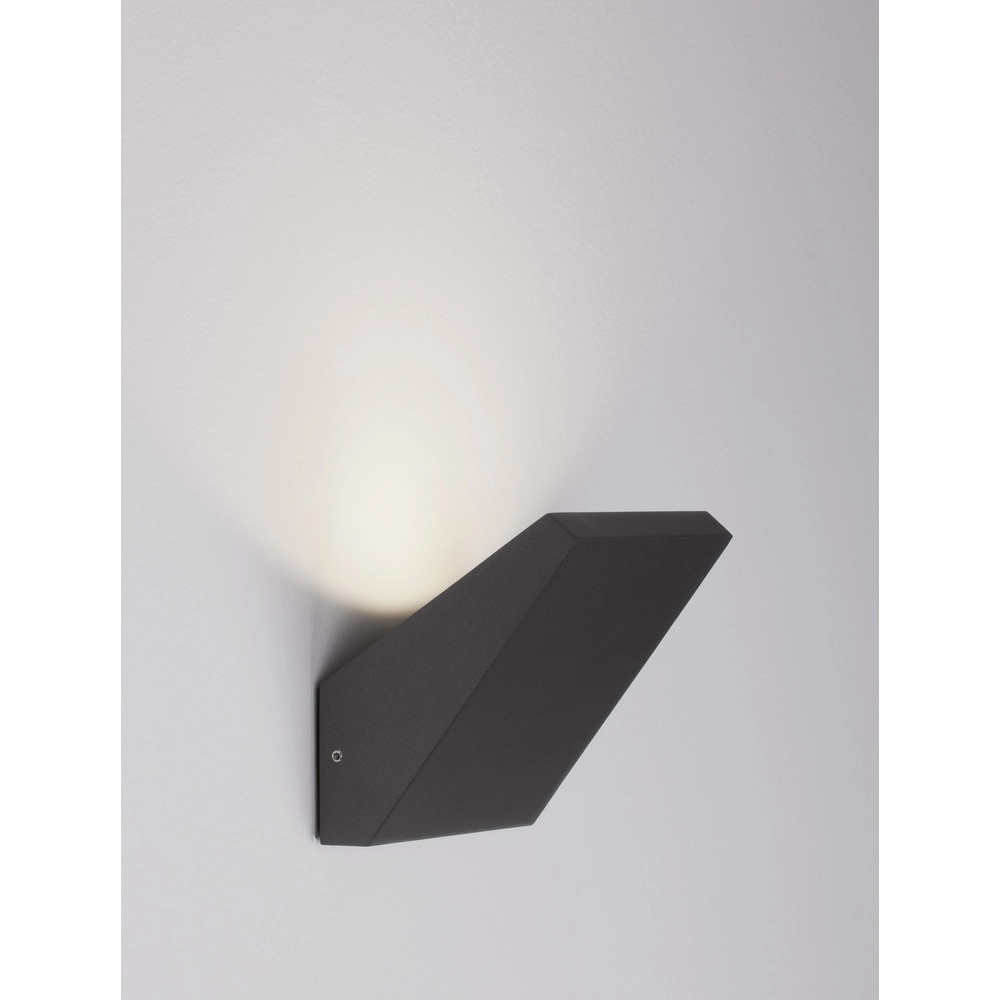 Applique murale unique Parris anthracite