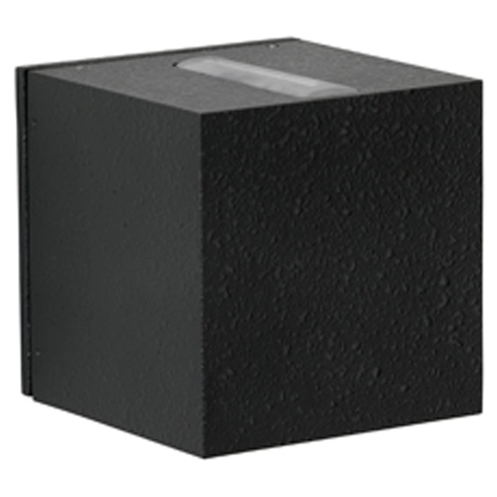 Applique LED carrée Lino 10,5 cm - noir