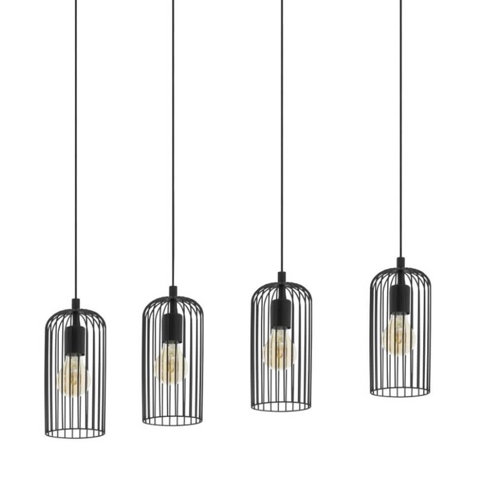 Lampe suspendue table à manger Roccamena 1 Lampe à fil 4 lumières Eglo 9002759436896