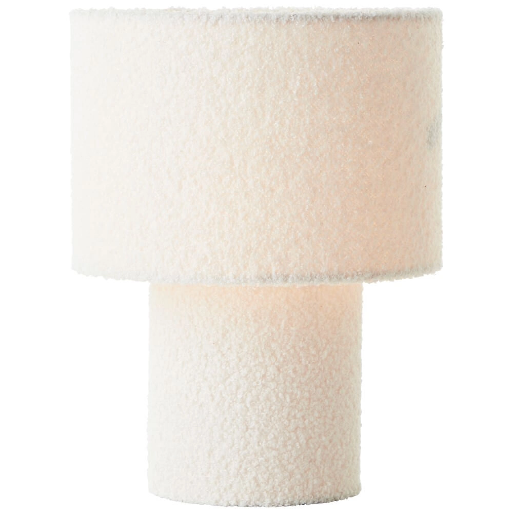 Lampe de table crème Teddy noir avec du blanc Lampe de table crème Teddy noir avec du blanc