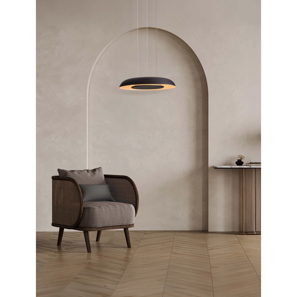 Suspension moderne Epos Ø 40cm noir avec blanc Lyora 5212017463234