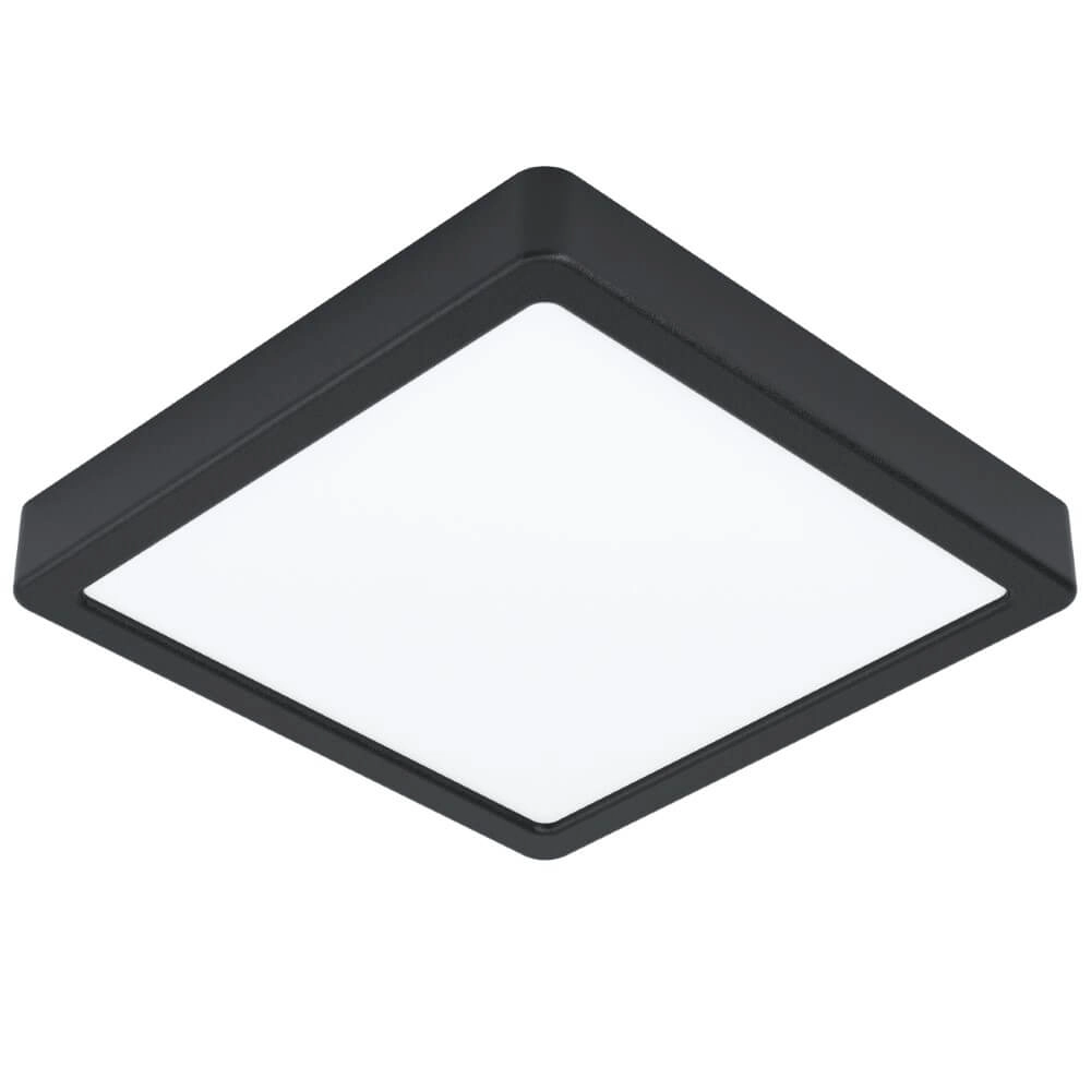 Plafonnier Zigbee Fueva-Z 21x21cm noir Eglo 9008606225651