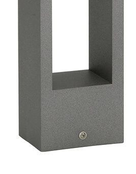 Lampe LED pour allée de jardin Padestal anthracite Albert 4007235222524