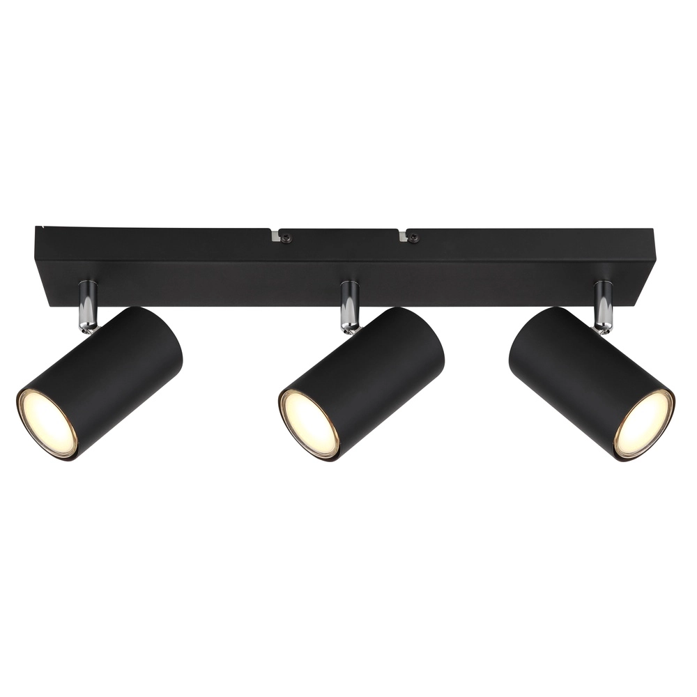 Lampe de plafond à 3 lampes Robby Noir Globo 9007371439522