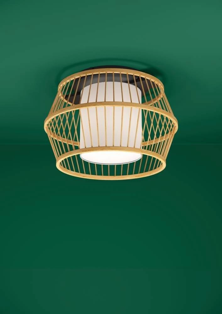 Plafonnier Monterroso Ø 35cm - rotin Stars of Light 9008606243372