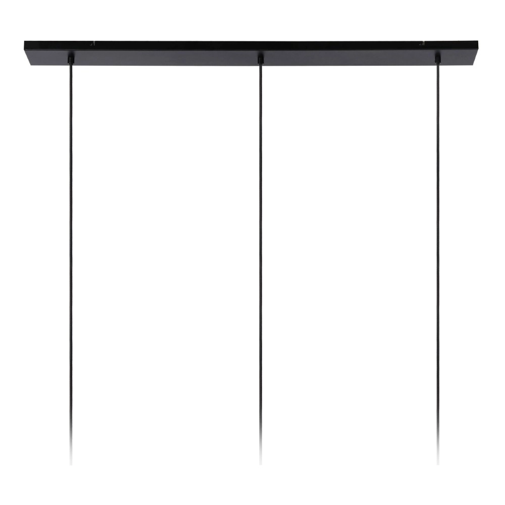 Lampe pendante à 3 liches Joanet Or droit avec verre fumé Lucide 5411212451989