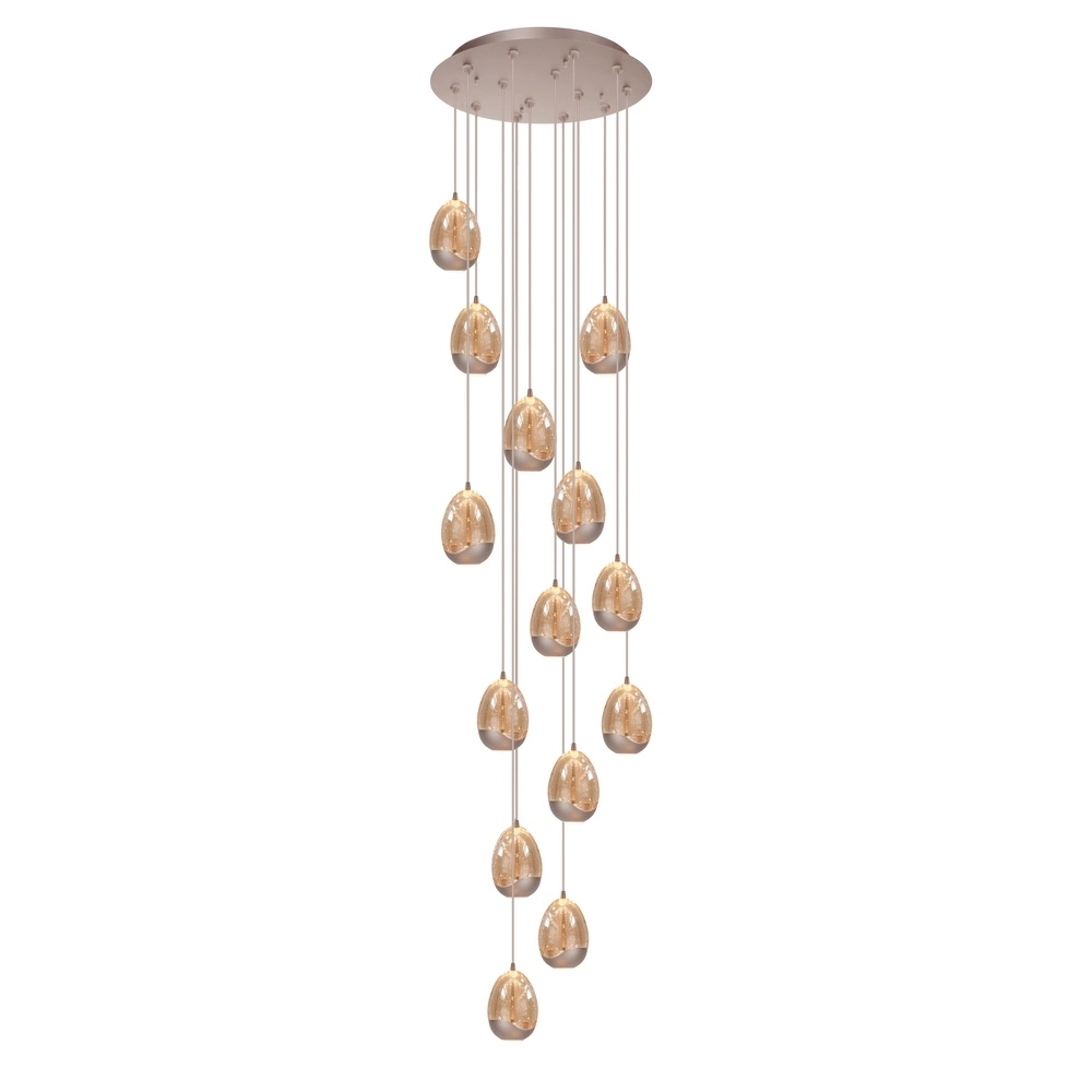 Lampe suspendue Champagne Egg Champagne 14-lights
