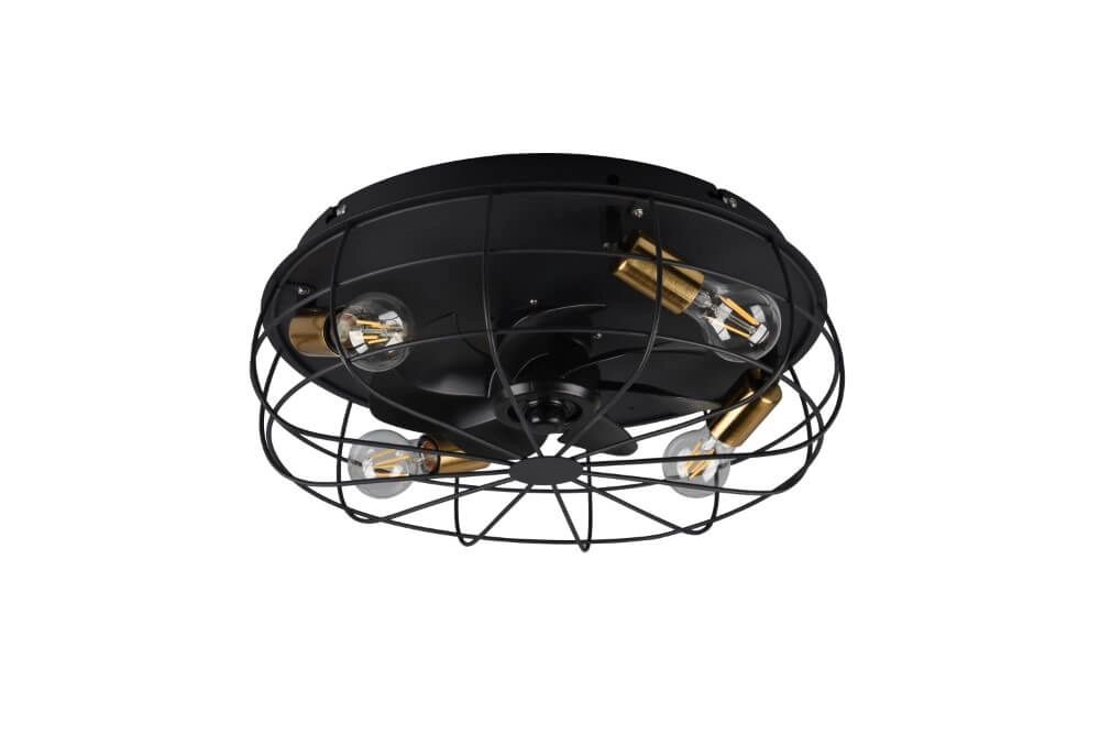 Ventilateur de plafond Trondheim noir Trio 4017807529562