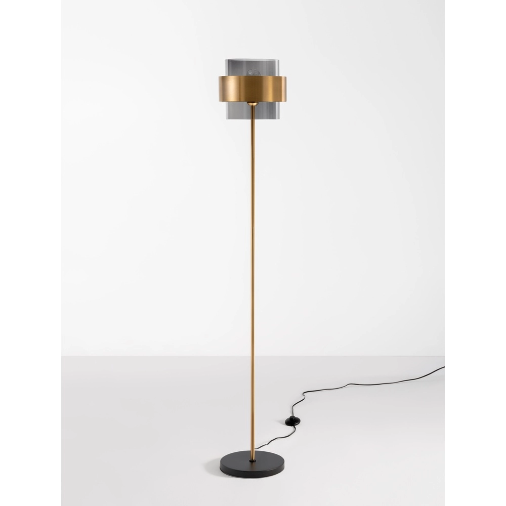 Lampadaire Sianna noir avec or Lyora 5212017431059