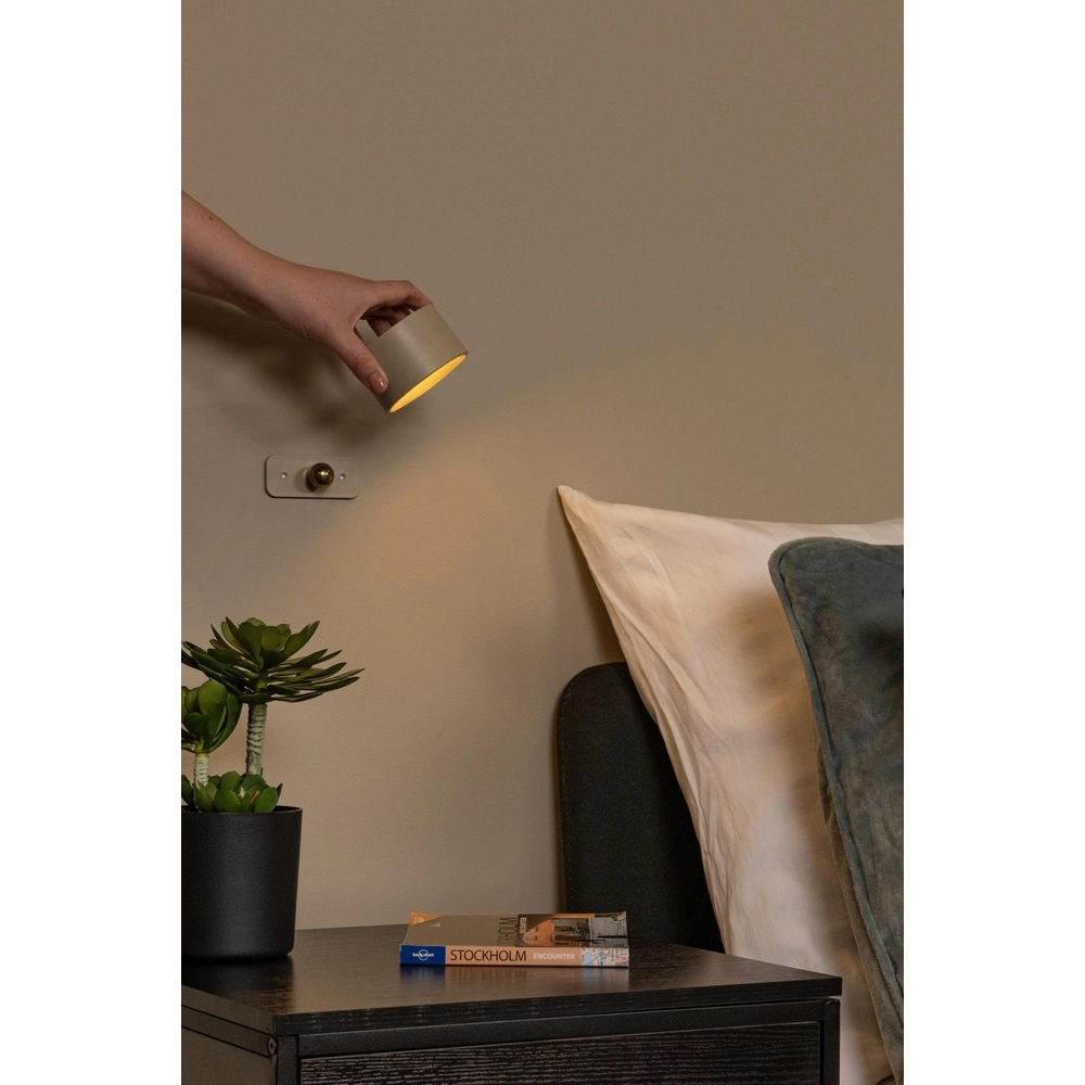 Lampe de bureau rechargeable Jolan taupe Lucide 5411212461100