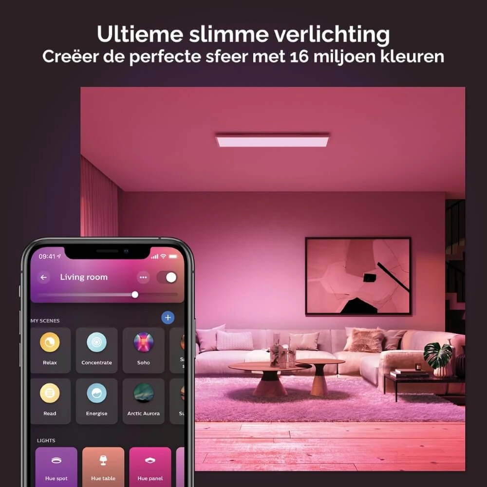 Plafonnier Hue Surimu - White and Color 120x30cm blanc Philips 8719514355057