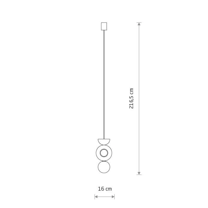 Suspension design Drops Wood B 1-bois clair Lyora 5903139111744