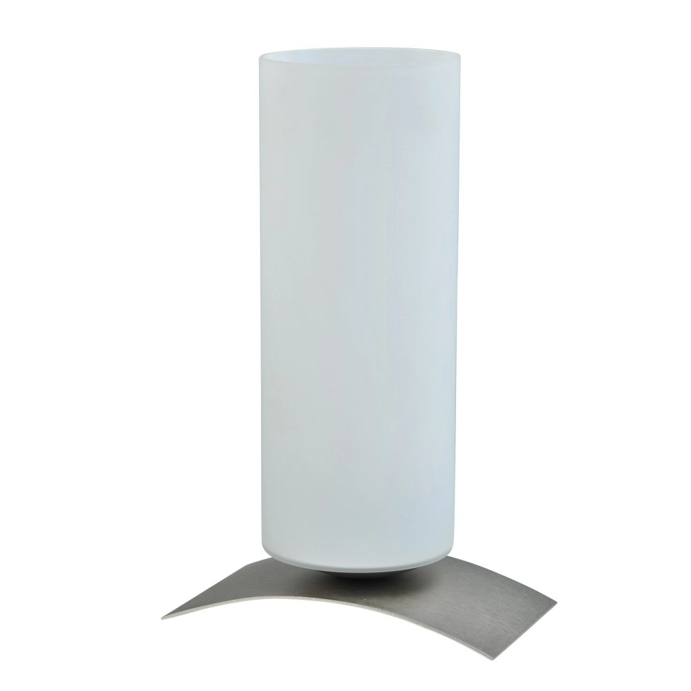 Lampe de table Oblica Round 29cm gris métallisé