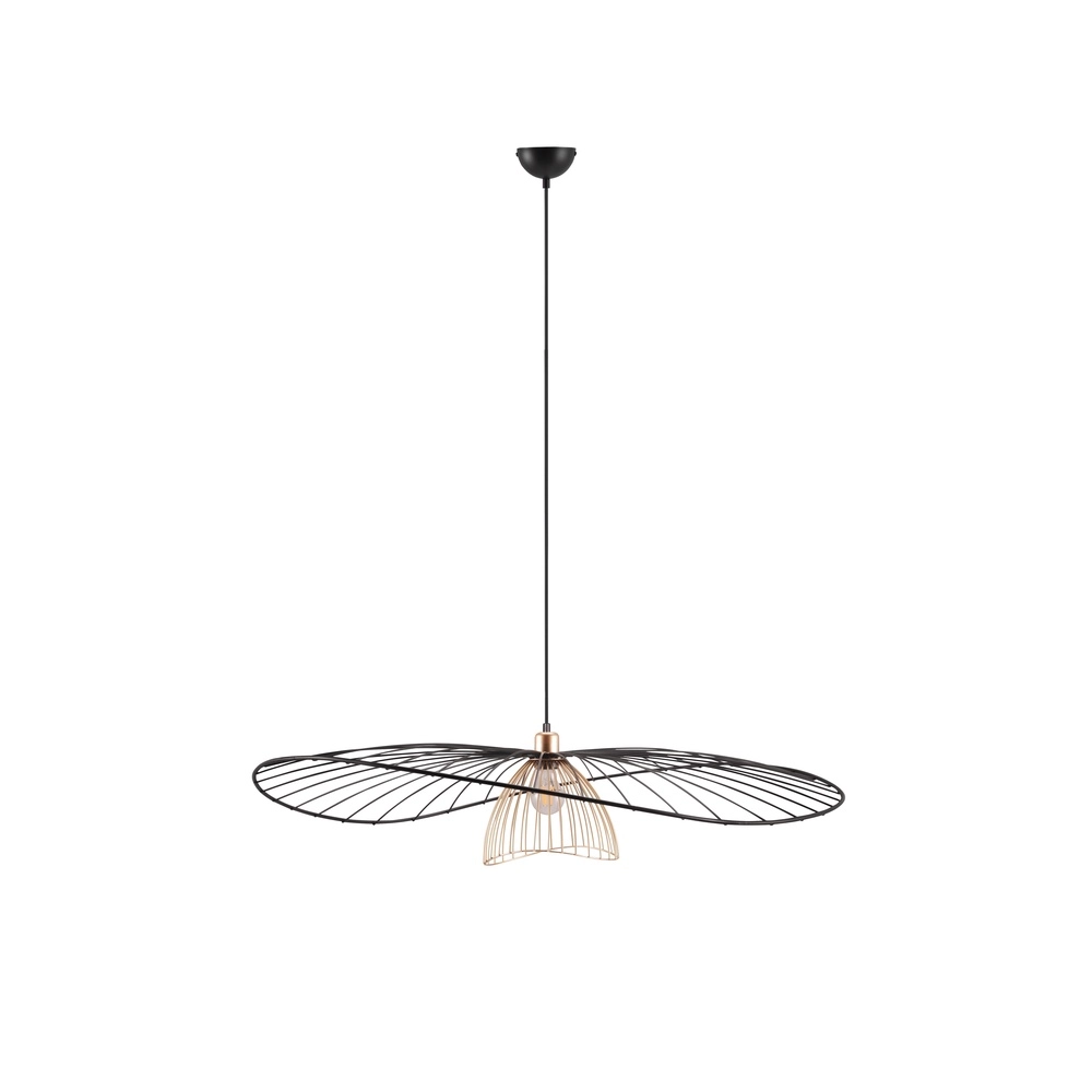 Lampe suspendue Lauris Ø 100cm noir Trio 4017807678093