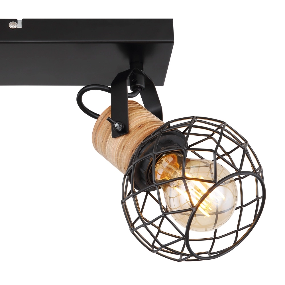 Lampe murale Lacky 2-noir clair Globo 9007371417360