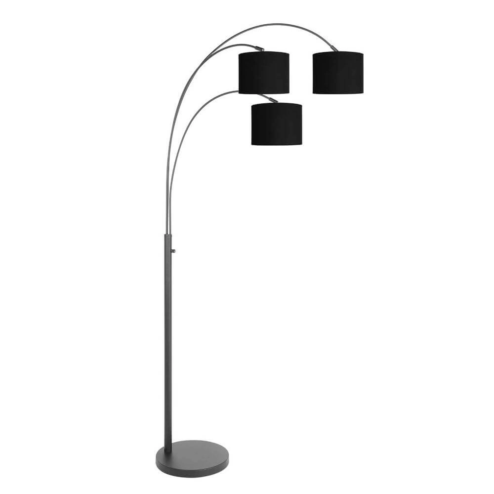 Lampadaire Sparkled light avec capots noirs Steinhauer 8712746175646