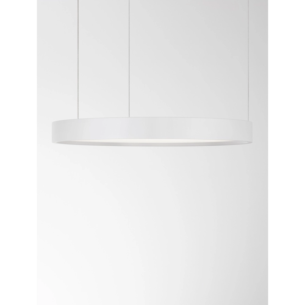 Suspension ronde Perrine blanc Ø 40cm Lyora 5212017438386