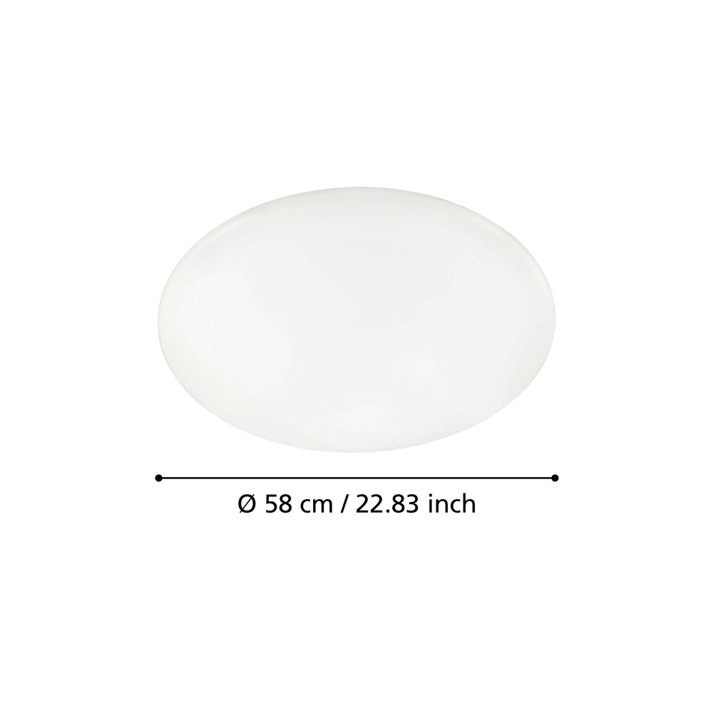Éclairage de plafond Giron Blanc avec télécommande Eglo 4046806039161