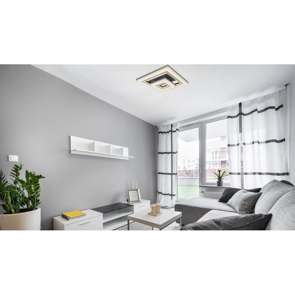 Lampe de plafond à design Jack blanc avec noir Globo 9007371419630