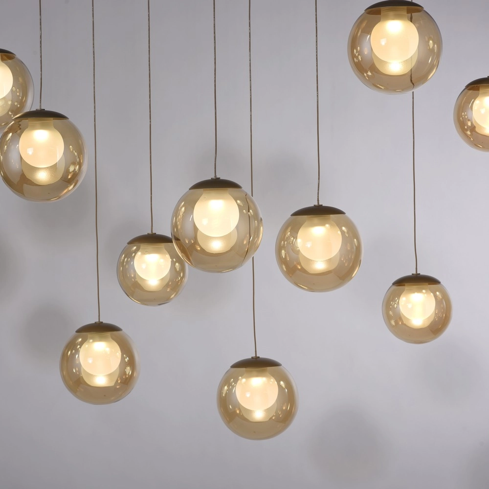 Lampe suspendue à 13 lumières Pure Popup Bronce Paul Neuhaus 4012248398319