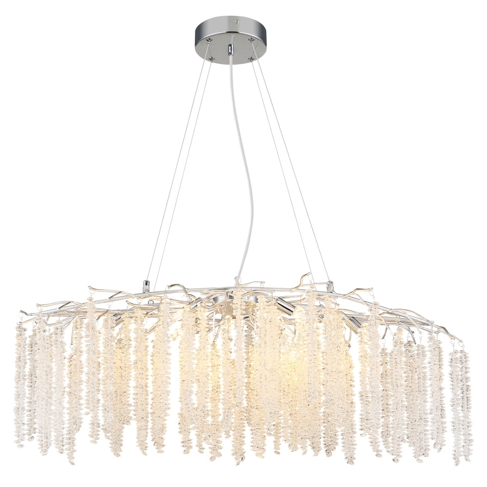 Lampe suspendue Laverne Ovale chromé Globo 9007371578153